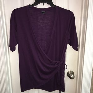 Torrid Purple Wrap Shirt